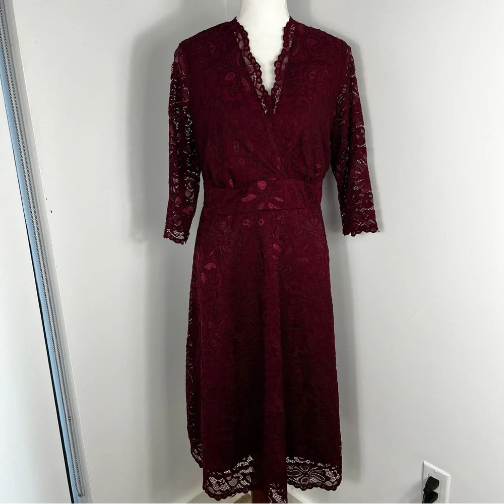 Kiyonna Mademoiselle lace cocktail dress